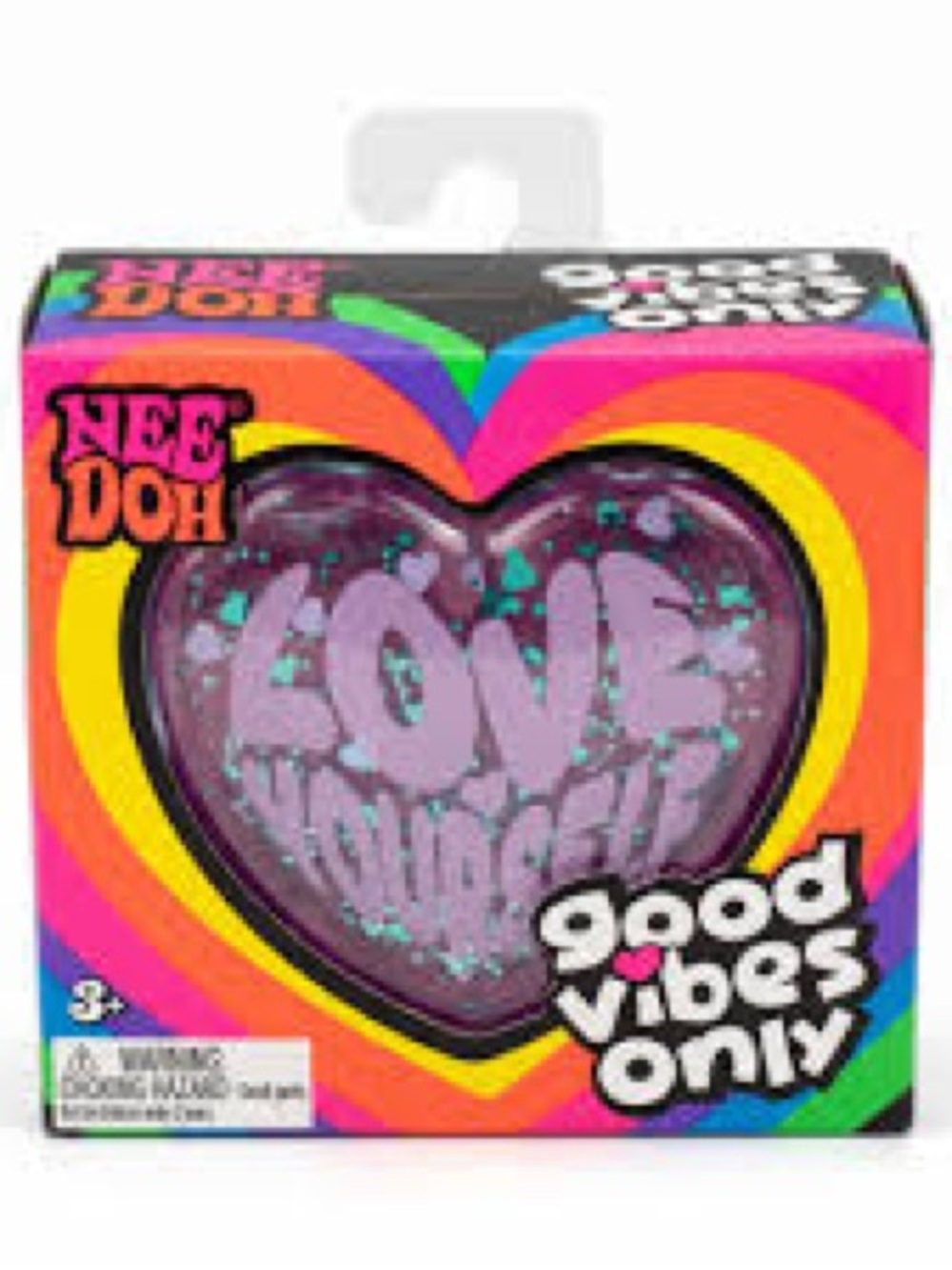 Good Vibes Only Heart Stress Ball - Purple